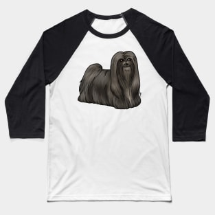 Dog - Lhasa Apso - Black Baseball T-Shirt